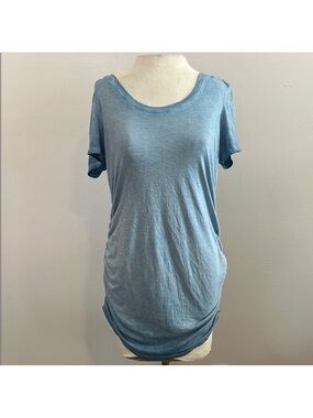 Motherhood Maternity Dusty Blue Scoop Neck Short Sleeve Tee